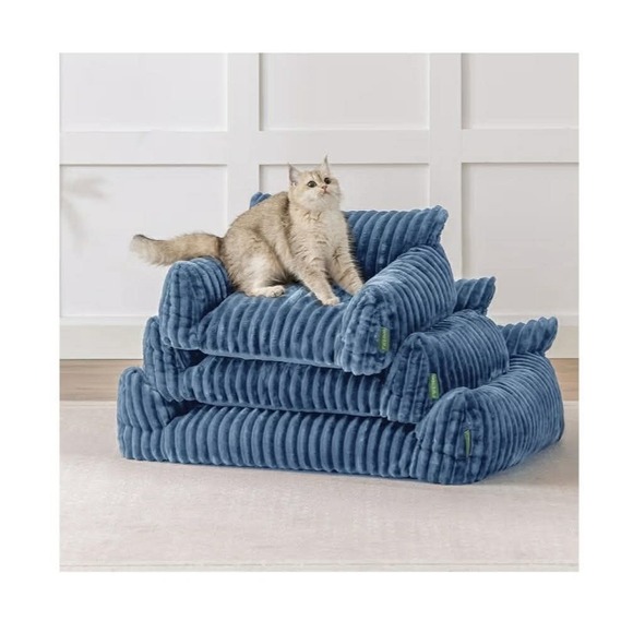 FWERDG Cute Couch Bed For Pets Supportive Cat Sofa Indoor Cats, Medium Dog Sofa - Picture 8 of 9